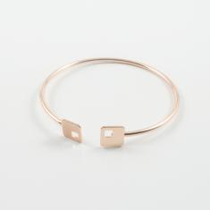 Bracelet Square Rose Gold 6.3x6.2cm