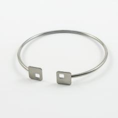 Bracelet Square Black 6.3x6.2cm