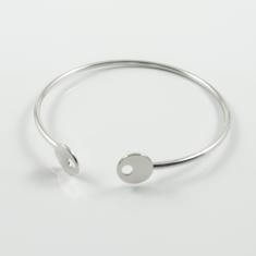 Bracelet Circle-Hole Silver 6.8x6.5cm