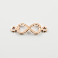 Silver Infinity Pink Gold (2.1x0.6cm)