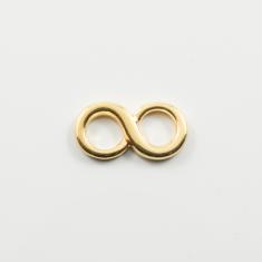 Metalic Gold Infinity 1.6x0.9cm