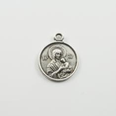 Μεταλλικό Μενταγιόν "Παναγία" 2.3x1.9cm