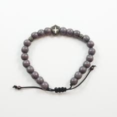 Bracelet Beads Howlite Cross