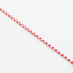 Cord Red-White 2mm