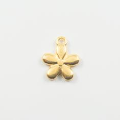 Μεταλλικό Λουλούδι Χρυσό 1.3x1.1cm