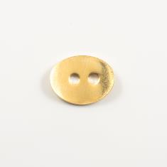 Metalic Button Οval Gold