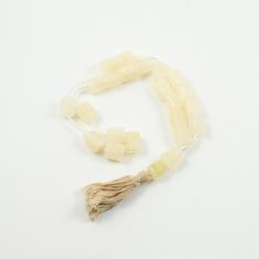 Worry Beads Onyx Beige 1.3x1cm