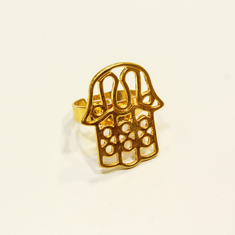 Δακτυλίδι Χεράκι Χρυσό (3x2.5cm)