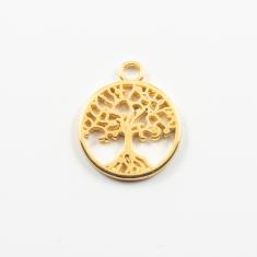 Μεταλλικό Δέντρο της Ζωής Χρυσό