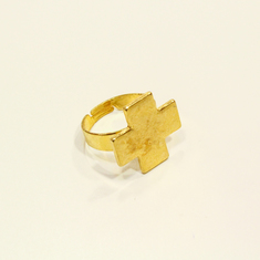 Δακτυλίδι Σταυρός Χρυσό (2x2cm)