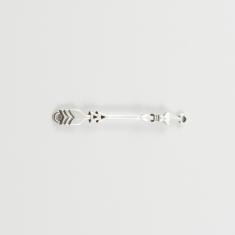 Μεταλλικό Βέλος Ασημί 4.1x0.5cm