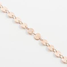 Chain Round Motif Pink Gold 6mm