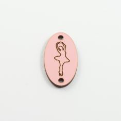 Ξύλινη Πλακέτα Μπαλαρίνα