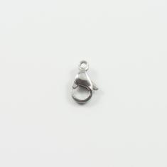 Steel Claw Clasp Silver 10mm