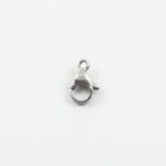 Steel Claw Clasp Silver 12mm