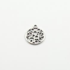 Perforated Item Silver (2.5x2.2cm)