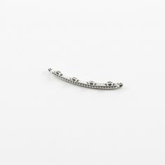 Μπάρα Mε Υποδοχές Ασημί