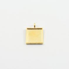Βάση Υγρό Γυαλί Χρυσή 2.4x1.8cm