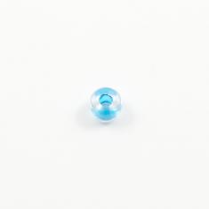 Glass Bead Transparent-Τurquoise 6mm