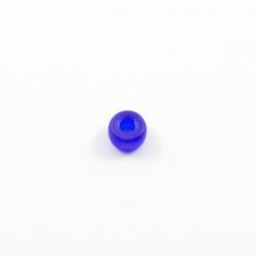 Γυάλινη Χάντρα Μπλε Ματ 6mm