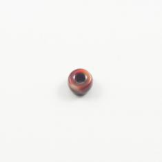 Glass Bead Blue Red 6mm