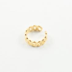 Μεταλλικό Δαχτυλίδι Αλυσίδα Χρυσό