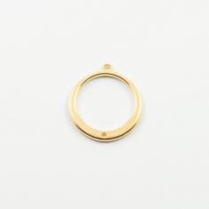 Μεταλλικός Κύκλος Χρυσός 2.5x2.3cm