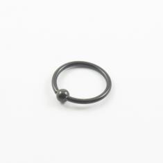 Ατσάλινος Κρίκος Μπίλια Black 1.8cm