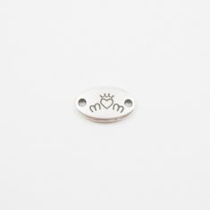 Metallic Motif "Mum" Silver