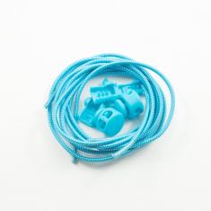 Elastic Shoe Lace Light Blue