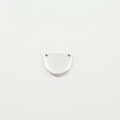 Μεταλλικό Ημικύκλιο Ασημί 1.5x1.7cm