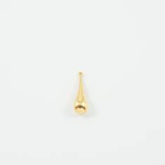 Μεταλλικό Μοτίφ Σταγόνα Χρυσή 3.6x1.1cm