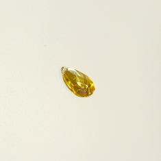 Button Rhinestone Yellow (1.8x1cm)