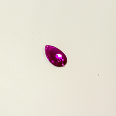 Button Rhinestone Fuchsia (1.8x1cm)