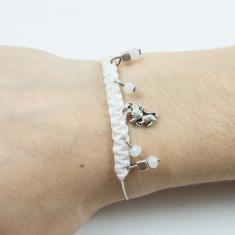 Bracelet White-Mouse Silver