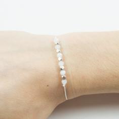 Bracelet White-Beads White