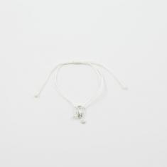 Bracelet White-Motif Silver