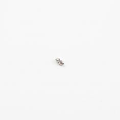 Ατσάλινο Κούμπωμα Καζανάκι Ασημί 1.8mm