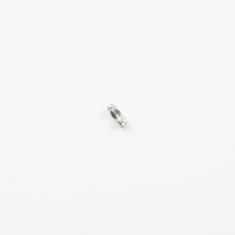 Ατσάλινο Κούμπωμα Καζανάκι Ασημί 2.5mm