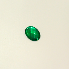 Button Rhinestone Green(1.7x1.3cm)