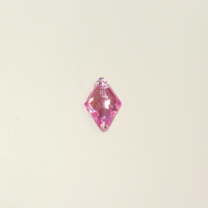 Button Rhinestone Rhombus Pink (2x1cm)