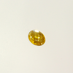 Κουμπί Στρας Κίτρινο (1.7x1.3cm)