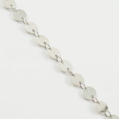 Chain Round Motif Silver