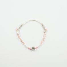 Anklet Beads Starfish Silver