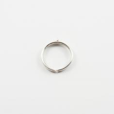 Βάση για Δαχτυλίδι Μεταλική 2x0.3cm