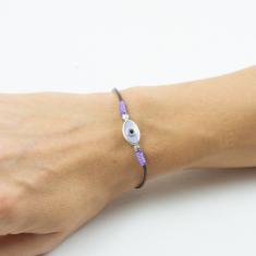 Bracelet Eye Enamel Lilac