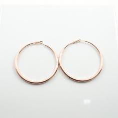 Earring Hoops Pink Gold 7cm