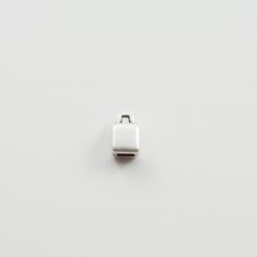 Metal Connector Silver 4x7mm