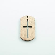 Wooden Plate Cross