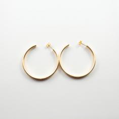 Hoop Earrings Gold 4.1cm